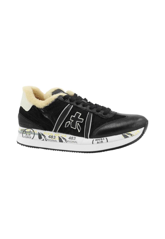PREMIATA Sneakers Donna Nero Beige CONNY-AI26-VAR 6987M