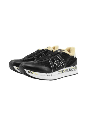 PREMIATA Sneakers Donna Nero Beige CONNY-AI26-VAR 6987M