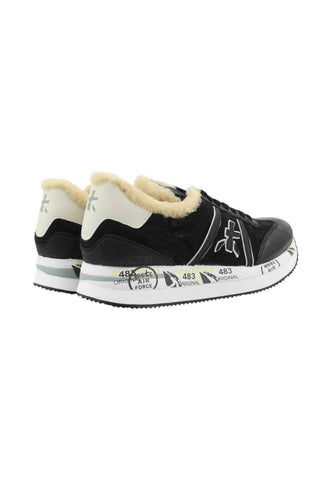 PREMIATA Sneakers Donna Nero Beige CONNY-AI26-VAR 6987M