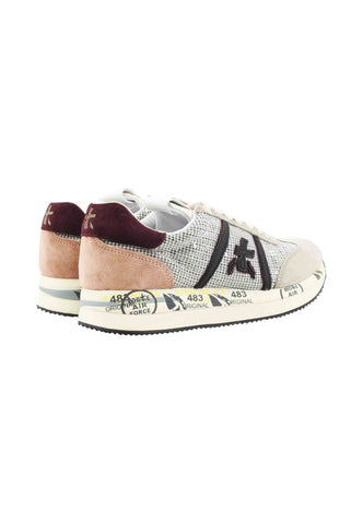 PREMIATA Sneakers Donna Grigio Bordeaux Paillettes CONNY-AI26-VAR 7690