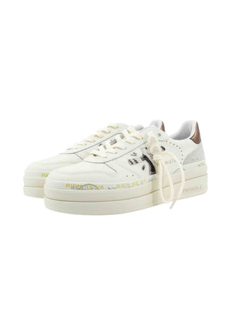 PREMIATA Sneakers Donna Bianco Animalier MICOL-AI26-VAR 7035