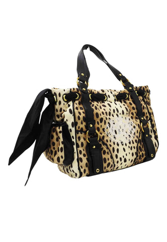 JUICY COUTURE Borsa Shopper Donna Beige Nero Animalier BIJD08938WZCAN3-AI26-AN3