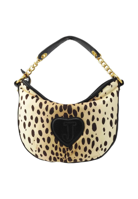 JUICY COUTURE Borsa A Mano Donna Beige Nero Animalier BIJD08937WZCAN3-AI26-AN3