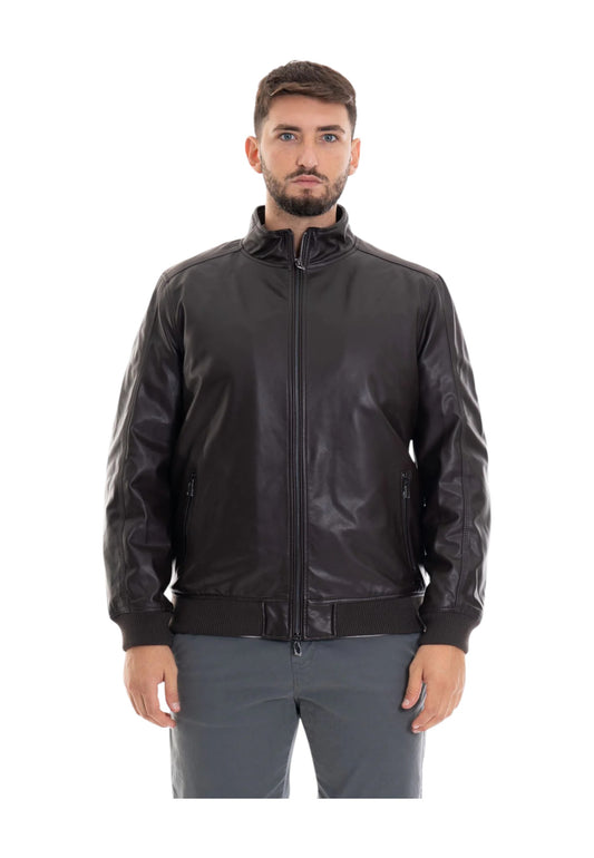MARKUP Giacca Pelle Uomo Nero MK24005-AI26-NERO/N