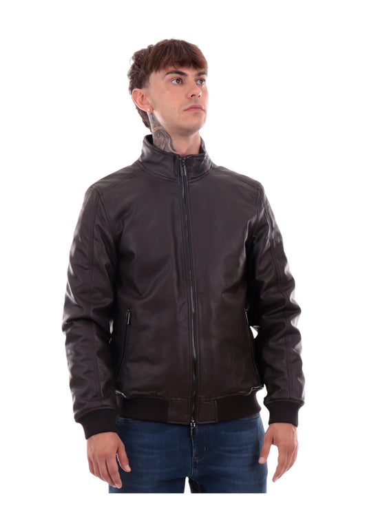MARKUP Giacca Pelle Uomo Marrone MK24005-AI26-MORO