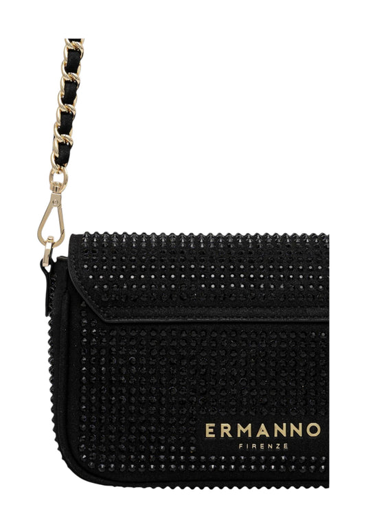 ERMANNO FIRENZE Borsa A Mano Donna Nero Strass 12402003-AI26-293