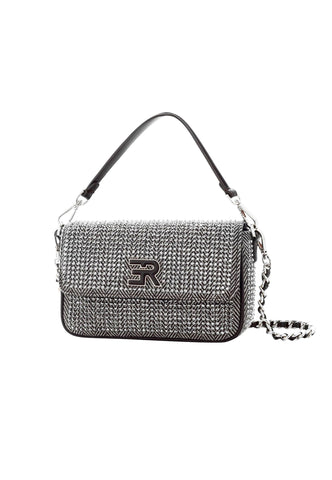 ERMANNO SCERVINO Borsa A Mano Donna Nero Bianco Strass 12402001-AI26-293