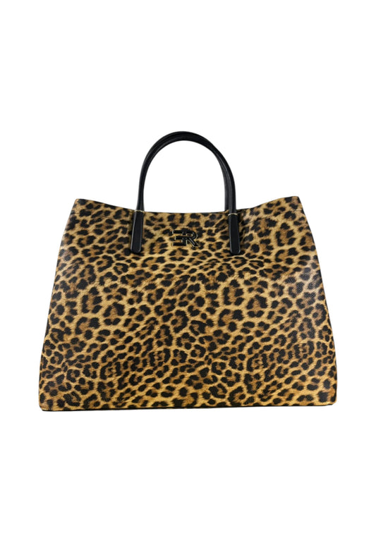 ERMANNO SCERVINO Borsa A Mano Donna Beige Nero Animalier 12402021-AI26-3203