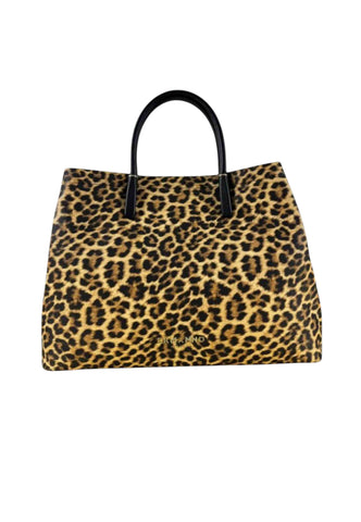 ERMANNO SCERVINO Borsa A Mano Donna Beige Nero Animalier 12402021-AI26-3203