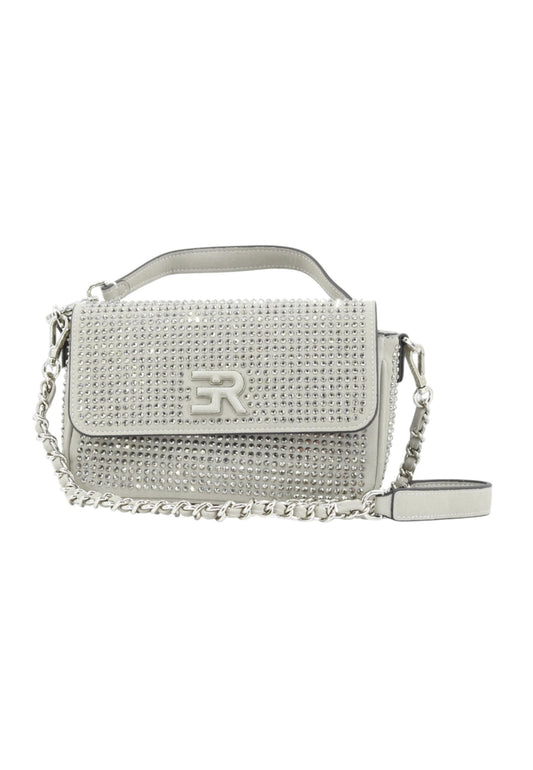 ERMANNO SCERVINO Borsa A Mano Donna Argento Strass 12402003-AI26-79