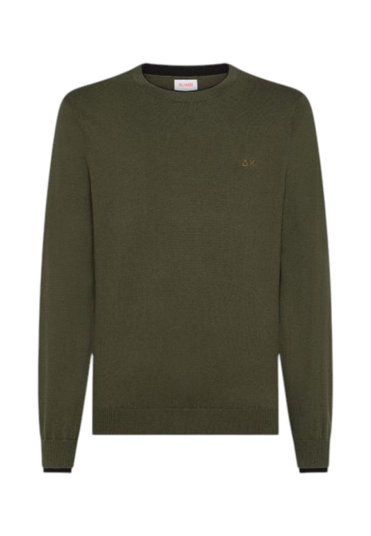 SUN68 Maglione Uomo Verde K45141-AI26-74