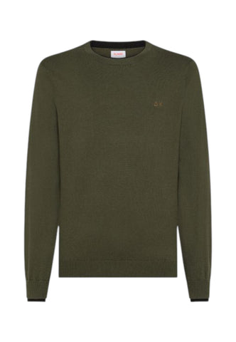 SUN68 Maglione Uomo Verde K45141-AI26-74