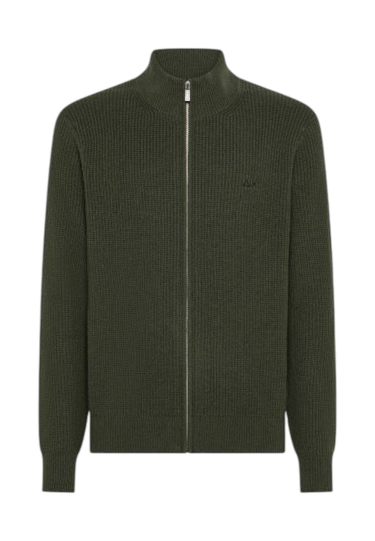 SUN68 Maglione Uomo Verde K45135-AI26-74