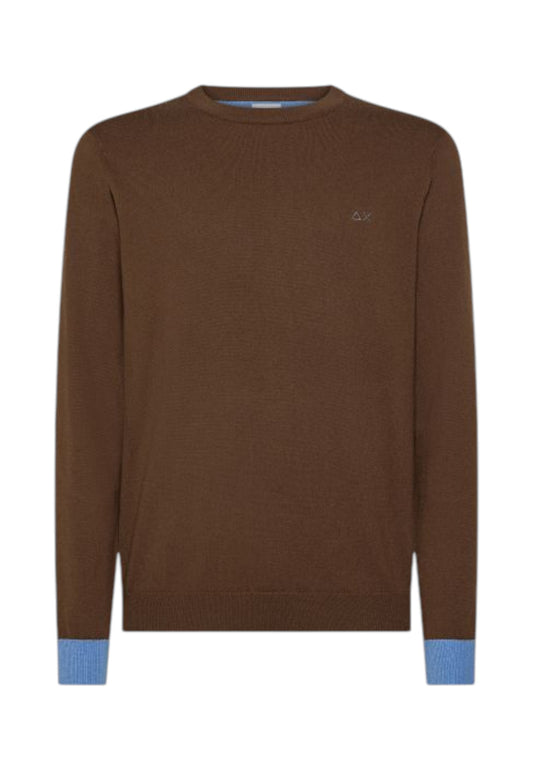 SUN68 Maglione Uomo Marrone K45143-AI26-08
