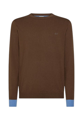SUN68 Maglione Uomo Marrone K45143-AI26-08