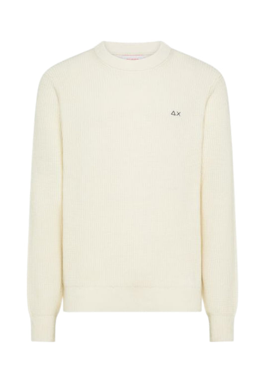 SUN68 Maglione Uomo Bianco K45133-AI26-31