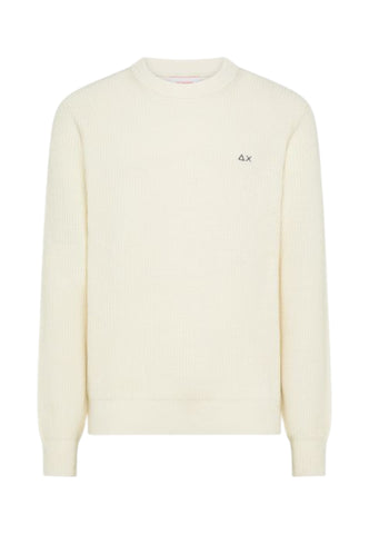 SUN68 Maglione Uomo Bianco K45133-AI26-31
