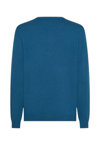 SUN68 Maglione Uomo Azzurro Rombi K45160-AI26-8081