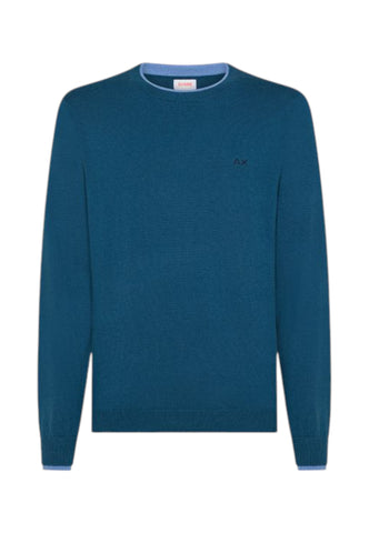 SUN68 Maglione Uomo Azzurro K45141-AI26-80