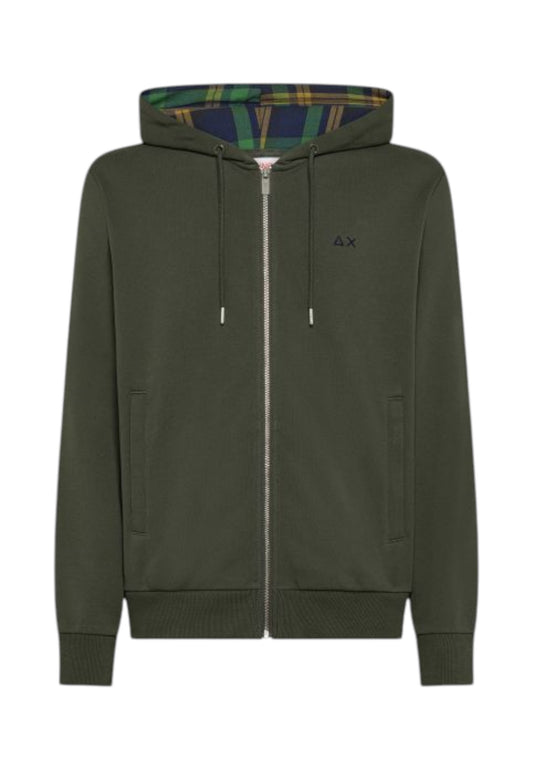SUN68 Felpa Uomo Verde F45124-AI26-74