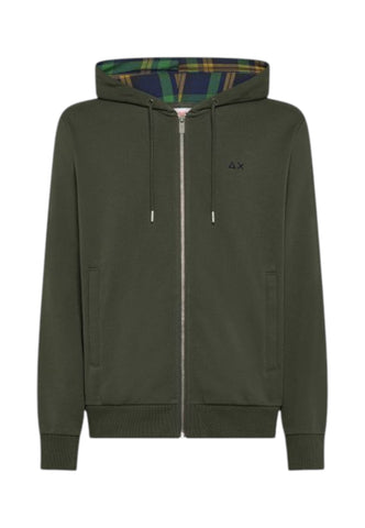 SUN68 Felpa Uomo Verde F45124-AI26-74