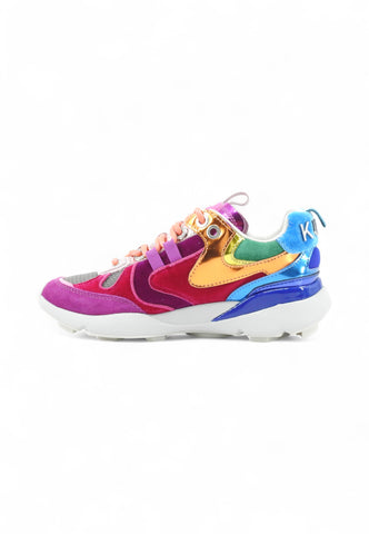 KURT GEIGER Sneakers Donna Rosa Azzurro Multicolore 5064369619-AI26