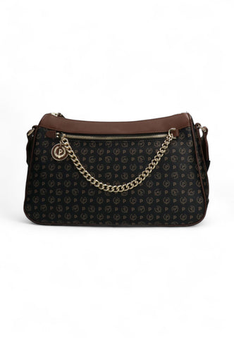 POLLINI Borsa Tracolla Nero Marrone TE8526PP0IQ1100D-AI26