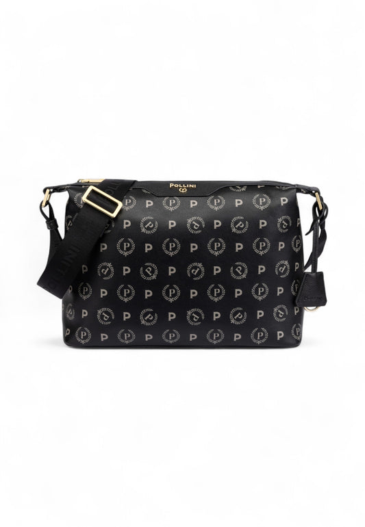 POLLINI Borsa Tracolla Donna Nero Beige TE8400PP02Q2C00A-AI26