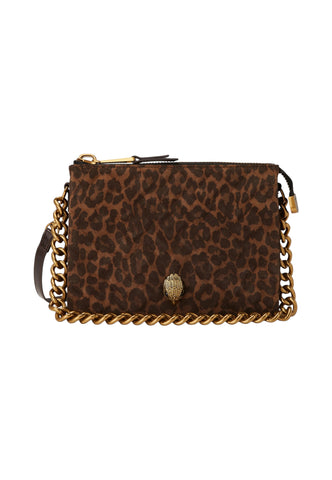 KURT GEIGER Borsa Tracolla Donna Marrone Animalier 3571935289-AI26