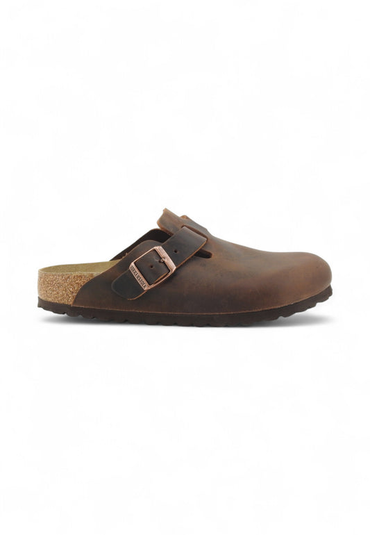 BIRKENSTOCK Ciabatte Boston NF Marrone 0860133-AI26