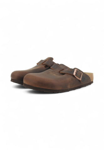 BIRKENSTOCK Ciabatte Boston NF Marrone 0860133-AI26