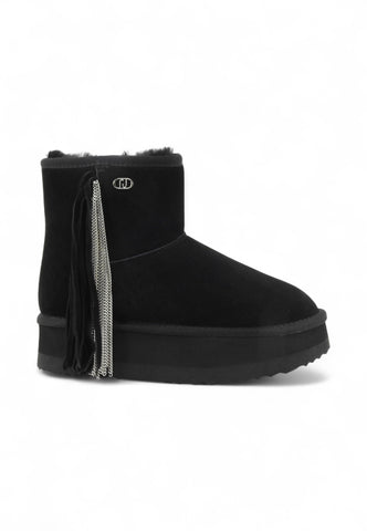 LIU JO Stivaletti Donna Nero Frange SF5109PX00222222-AI26