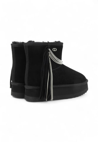 LIU JO Stivaletti Donna Nero Frange SF5109PX00222222-AI26