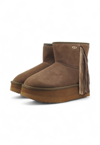 LIU JO Stivaletti Donna Marrone Frange SF5109PX002S3830-AI26