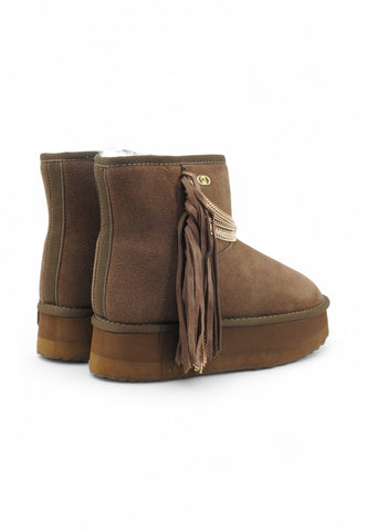 LIU JO Stivaletti Donna Marrone Frange SF5109PX002S3830-AI26