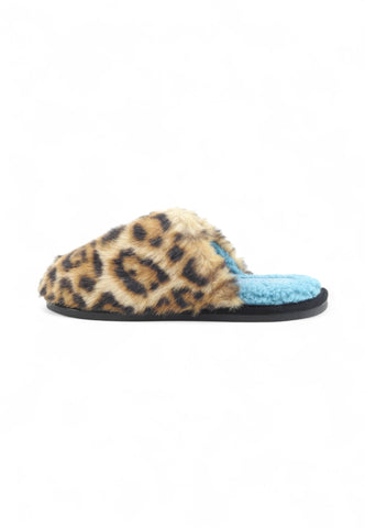 KURT GEIGER Ciabatte Donna Animalier Beige Azzurre 1955339999-AI26