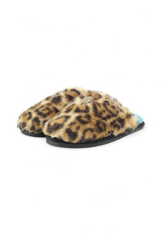 KURT GEIGER Ciabatte Donna Animalier Beige Azzurre 1955339999-AI26