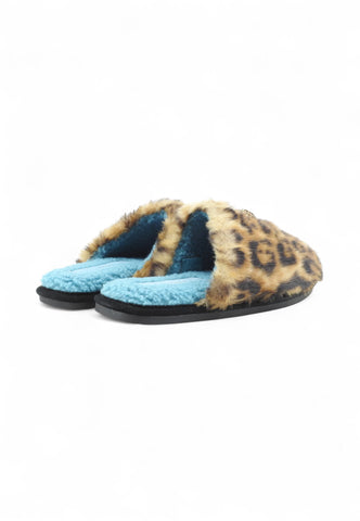 KURT GEIGER Ciabatte Donna Animalier Beige Azzurre 1955339999-AI26