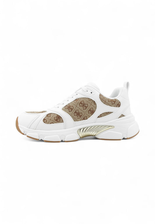 GUESS Sneakers Donna Bianco Beige FLFI2BELE12-AI26-BEIBR