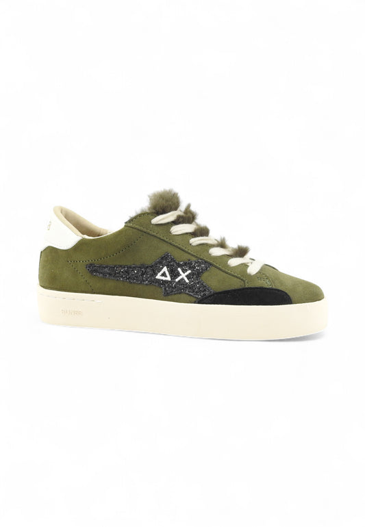 SUN68 Sneakers Donna Verde Glitter Z45233-AI26-74