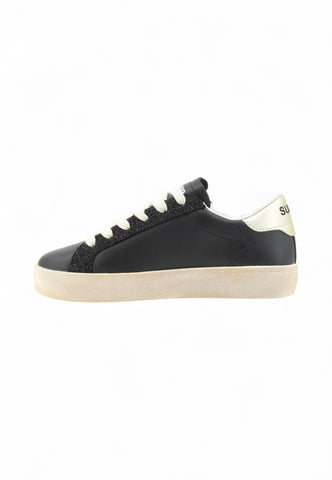 SUN68 Sneakers Donna Nero Marrone Glitter Z45232-AI26-1143