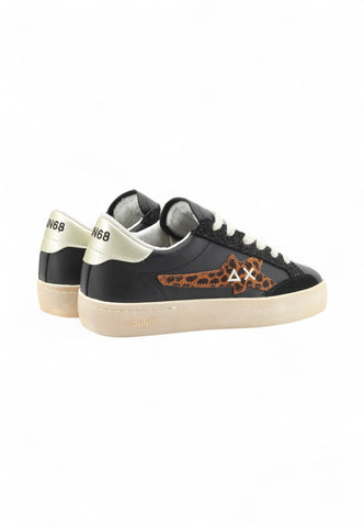 SUN68 Sneakers Donna Nero Marrone Glitter Z45232-AI26-1143