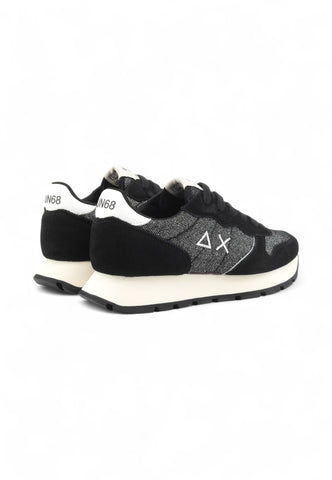 SUN68 Sneakers Donna Nero Argento Glitter Z45204-AI26-11