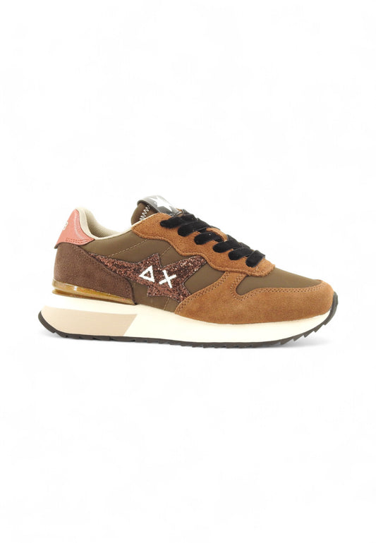 SUN68 Sneakers Donna Marrone Rosa Glitter Z45217-AI26-08