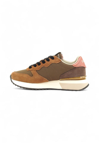 SUN68 Sneakers Donna Marrone Rosa Glitter Z45217-AI26-08