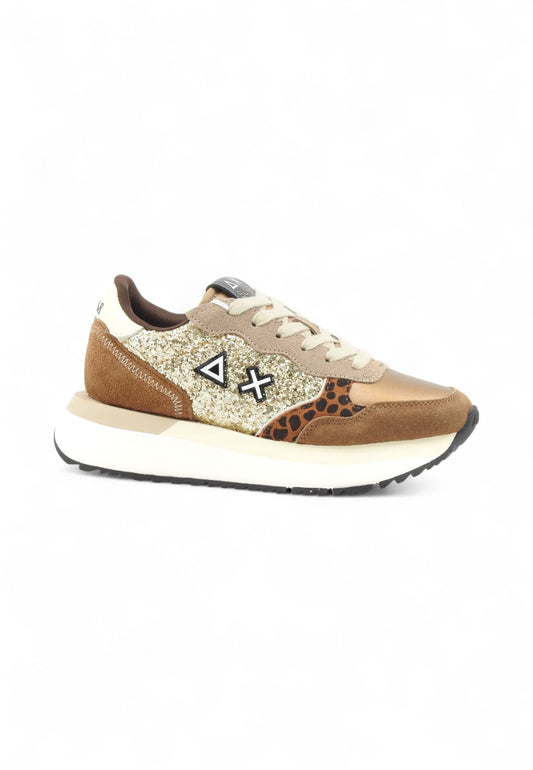 SUN68 Sneakers Donna Marrone Oro Glitter Z45212-AI26-43