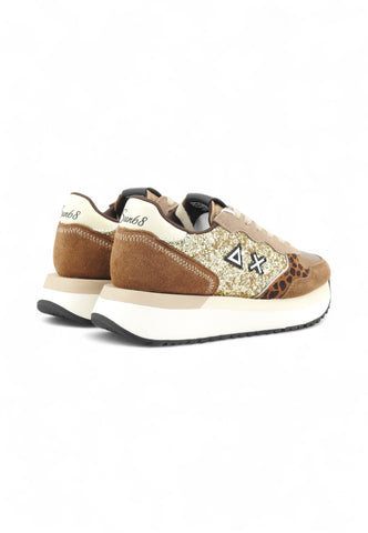 SUN68 Sneakers Donna Marrone Oro Glitter Z45212-AI26-43