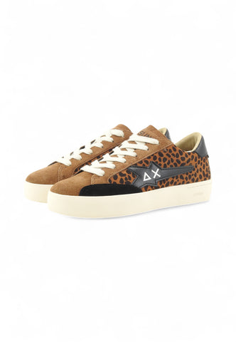 SUN68 Sneakers Donna Marrone Nero Animalier Z45233-AI26-93