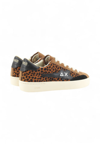 SUN68 Sneakers Donna Marrone Nero Animalier Z45233-AI26-93