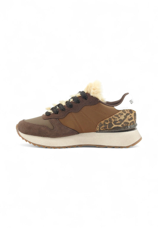 SUN68 Sneakers Donna Marrone Animalier Z45218-AI26-08